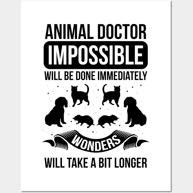 Veterinarian sayings vet sayings Wall Art by HBfunshirts